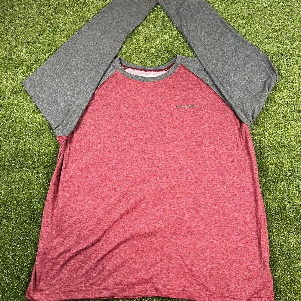 Columbia-sportswear Men's Red and Pink Shirt